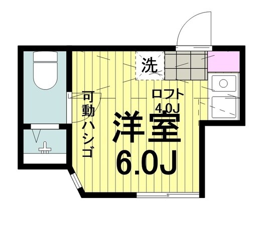 ユナイト岸谷バンビーナの物件間取画像